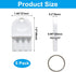 Seimneire 5 Pack Universal Dispenser Key, Plastic Waffle Toilet Dispenser Key for Toilet Paper and Paper Towel