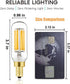 T6 Bulb Dimmable 6W 2700K T6 T25 E12 Bulb 60 AC120V 600LM e12 Bulb 6Pack XININSUN LED Equal Warm White Candelabra Led