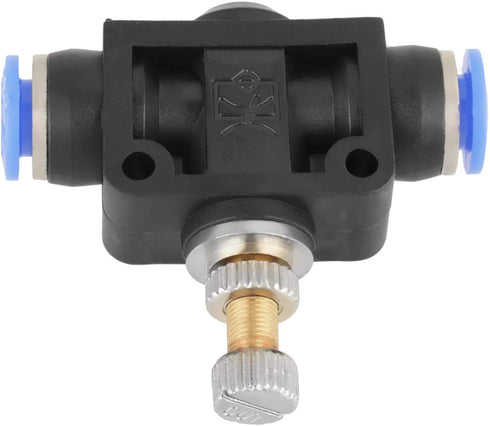 10Pcs/Set Pneumatic Speed Valve, 6mm Throttle Valve, Check Valve, Push In Speed Controller for Air Hose