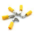 DZS Elec 30pcs A.W.G Crimp Connector Kit, PVC Semi-Insulated Piggy Back Spade Quick Splice Male/Female Wire Terminals