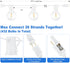 G40 25FT Dimmable 12+2 Bulbs Commercial Bosceos Outdoor LED Globe String Lights Shatterproof Waterproof Patio Lights