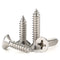#8 x 1 Flat Head Sheet Metal Screws - 100 PCS, 304 Stainless Steel 18-8, Self Tapping Wood Screws