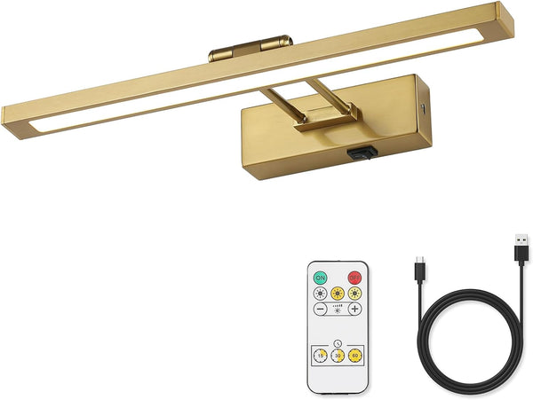Wireless Picture Light Battery Operated with Remote LED Art Lights for Paintings