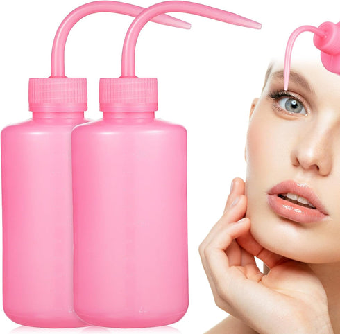 Wash Bottle 2Pcs 250ml Plastic Squeeze Bottle with Scale Labels for Medical Lab Supplies