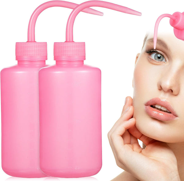 Wash Bottle 2Pcs 250ml Plastic Squeeze Bottle with Scale Labels for Medical Lab Supplies