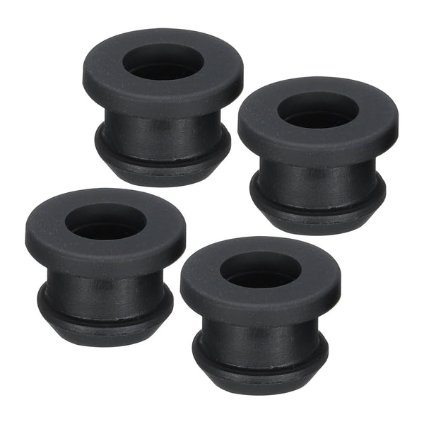 MECCANIXITY 4Pcs Snap Rubber Grommet Plug Mount, Dia 10.5mm ID 7.5mm Seal for Electrical Box Cable Pipe