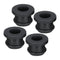 MECCANIXITY 4Pcs Snap Rubber Grommet Plug Mount, Dia 10.5mm ID 7.5mm Seal for Electrical Box Cable Pipe