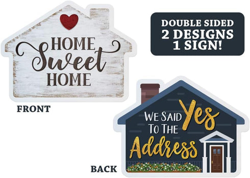Calendars and More, Inc. Real Estate Social Media Testimonial Photo Prop Signs - House Shape (1 Sign)