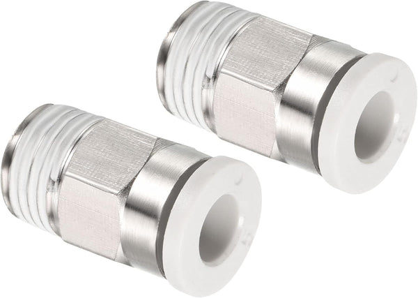 PATIKIL G1/8 Push to Fit 5mm OD Hose Connect Fittings, Straight Coupling Adapter for Gas