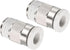 PATIKIL G1/8 Push to Fit 5mm OD Hose Connect Fittings, 2 Pack Straight Coupling Adapter for Gas Pneumatic