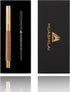 Set Set Luxury Wooden and Metal Rollerball Pen with Spare Gel Ink Refill,Rosewood,White Oak,Walnut Wood Signature