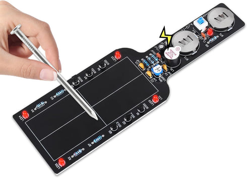 Metal Detector Soldering Project Kit- DIY Soldering Practice Kit with Handheld Non-Contact Detection Module, Electronic