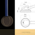 MaiWieel-Classi Stethoscope Black Blue Single Head Stethoscope for Nurses Doctor,EMT Student,Home Medical, Estetoscopio