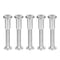 uxcell 5 Sets Screw Post for 5/16"(8mm) Hole Dia, Male M6x35mm Belt Buckle Binding Bolts Leather Fastener Stainless