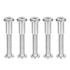 uxcell 5 Sets Screw Post for 5/16"(8mm) Hole Dia, Male M6x35mm Belt Buckle Binding Bolts Leather Fastener Stainless