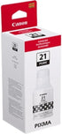 Canon GI-21 Pigment Black Ink Bottle for G3260, G2260, G1220 Supertank Printers (One Size)