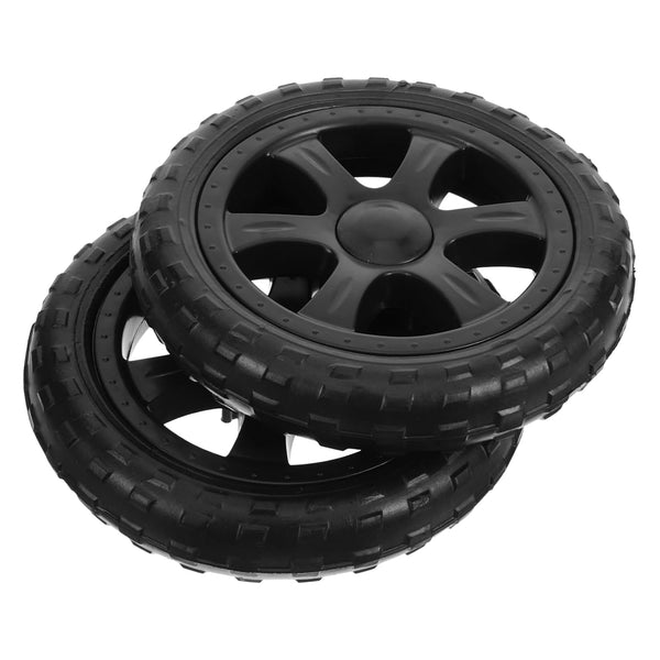 2pcs Shopping Cart Replacement Wheels Collapsible Utility Trolley for Folding Carts