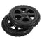 2pcs Shopping Cart Replacement Wheels Collapsible Utility Trolley for Folding Carts