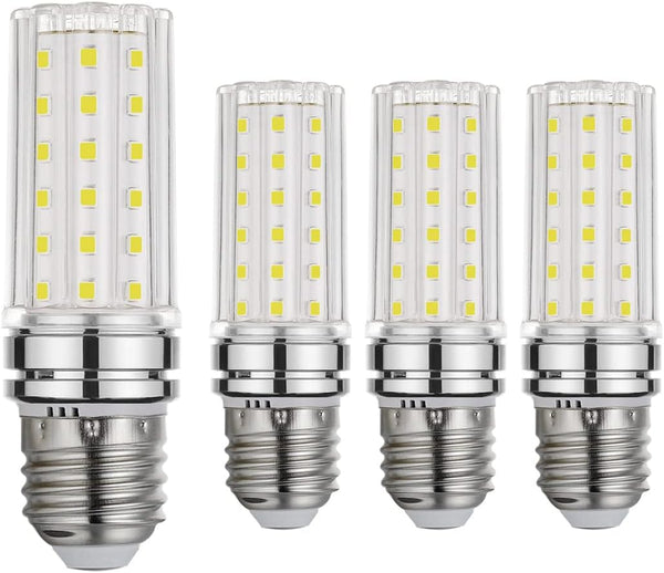 E26 LED Bulb, 12W White 6000K, 80-100 Watt Equivalent, E26 Screw Base, 1200 Lumens (4 Pack White)