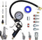 YOTOO Heavy Duty Air Compressor Accessory Kit, 20-Piece 1/4" NPT Tool Kit with Tire Inflator Gauge