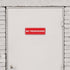Standard NO TRESPASSING Door/Wall Sign - Black - Small 1 Pack