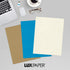 LUXPaper 8.5" x 11" Classic Linen Paper | Letter Size | 70lb. Text | Natural White | 50 Qty