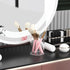 Pen Holder for Desk Organizer, Acrylic Makeup Brush Organizer and Sanitizer Holder for Office and Home (Clear)