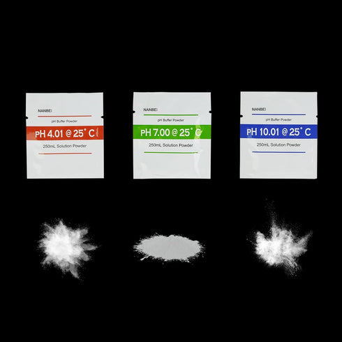 15 Pack Meter,5 4.01/7.00/10.01 of pH Meter Buffer Solution Powder for Precise PH Each for PH Calibration Buffer Powder