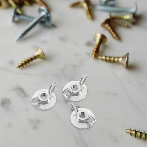 MUCKLILY 20pcs Stainless Steel Wingnut for Hurricane Shutters Quick Release Design with Hand Tool Weather-Resistant