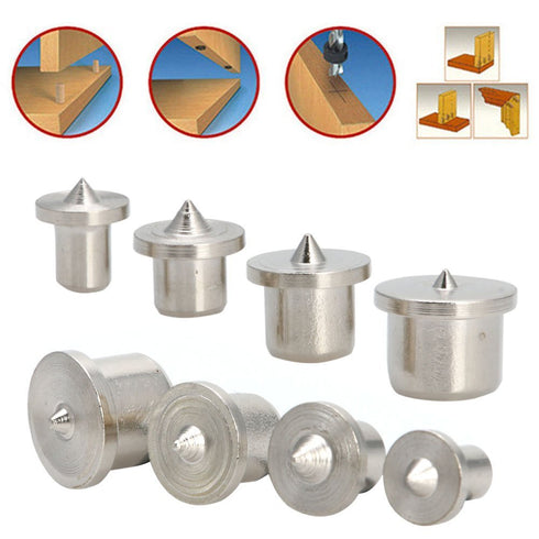 8 Pcs Wood Dowel Tenon Centers, Dowel Pin Set for Woodworking Craft Steel Tools