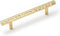 2-Pack Solid Brass Kitchen Cabinet Pulls, Gold Modern T-Bar Handles, 3-3/4-Inch Hole Center, Polished Finish