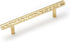2-Pack Solid Brass Kitchen Cabinet Pulls, Gold Modern T-Bar Handles, 3-3/4-Inch Hole Center, Polished Finish