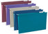 Blue Summit Hanging File Folders for Organization, Legal Size, Assorted Jewel Tones, 25 Pack