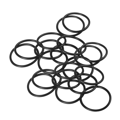 Othmro 20pcs Nitrile Rubber O-Rings, 1mm Wire Dia, 26mm OD Metric Sealing Washers for Oil or Air Sealing