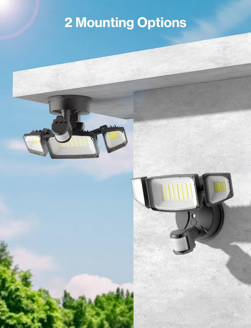 50W 5000LM 6500K IP65 iMaihom Motion Sensor Outdoor Lights, Hardwired Motion Sensor Flood Light, Dusk to Dawn Outdoor