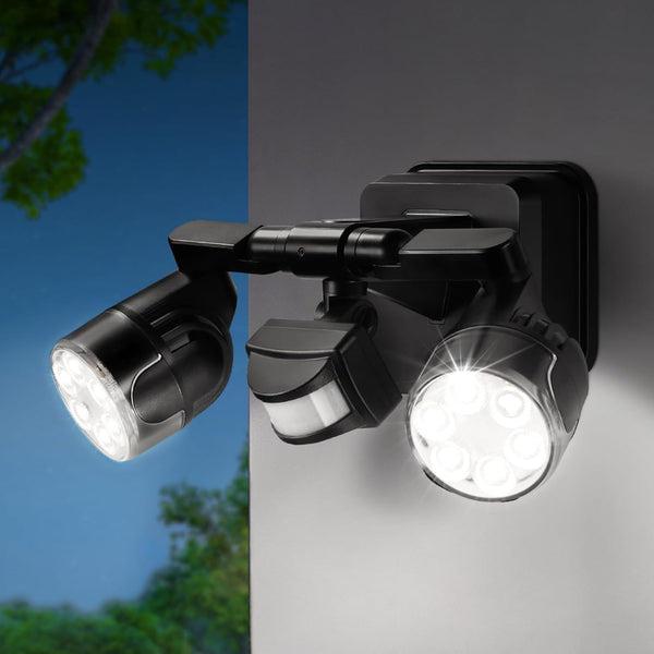 OREiN Outdoor Motion Sensor Security Light, 450 Adjustable 3-Head Floodlight, 2500 Lumens