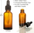 24 Pcs Dark Amber Dropper Bottles, 2 oz with 6 Small Funnels & 1 Long Glass Labels for Liquids