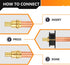 10-Pack Brass Press Fitting Adapter, 3/4" Press X 3/4" Female NPT Adapter