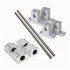 Linear Rail OD 8mm, 200mm 2PCS Optical Axis Linear Rail Shaft Rod with 4PCS Guide Support and 4PCS SC8UU Bearings