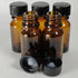 48Pack 1/3oz (10ml) Boston Glass Bottle, Essential Oil Bottle with Lid for Perfume, Aromatherapy, Lab Refillable Sample