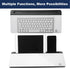 Small Glass Desktop Whiteboard Dry-Erase Board - Computer Keyboard Stand with Drawer, Desk Organizers