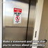 iSYFIX Restricted Area Stickers – 2 Pack 10x7 Inch – Do Not Enter, Employees Only Signs