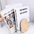 Kopida Non-Skid Bookend for Shelves, Wood Bookends, Book Stand for Books, Book Holder Desk Storage Student Stationary