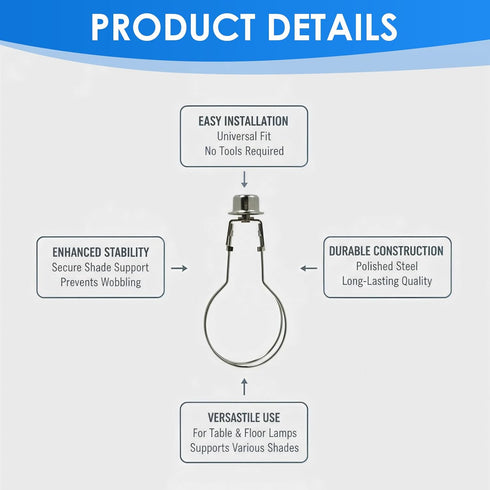 zuozuobubu 2-Pack Bulb Bulb,High Lamp Shade Light Clip Adapter, Clip on Lampshade Adapter & Clip on Lampshade Light