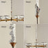 2 Packs 6 Chandelier Chain Cover for Electirc Wire and Chain Cover, Feet Length Cotton and Linen Fabric White Color