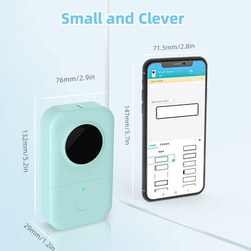 Phomemo D30 Label Maker Machine, Portable Bluetooth Mini Label Printer for Home Office with Multiple Templates