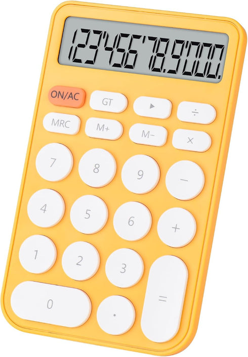 Standard Function Basic Calculator, 12 Digit Large LCD Display, Antiskid, for Office, Home, School, with Battery
