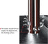 5 PCS Hand Reamer Set Metric H8 Accuracy Alloy Tool Steel 9Crsi, 6 Flutes Straight Shank Milling Cutter