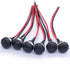Twidec 6Pcs Momentary Push Button Switch - 12mm On Off Mini Round Waterproof Black with Pre-soldered Wires
