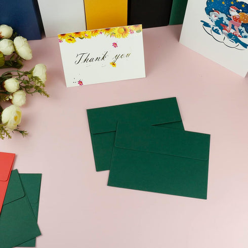 YINUOYOUJIA 50 Packs A7 Self Seal Envelopes for Invitations, 5x7 Cards, Square Flap, Great for Weddings and Parties